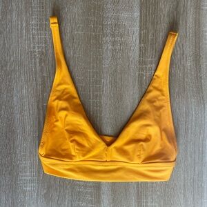 Aerie NWT Orange Triangle Scoop Bikini Top; Size XS